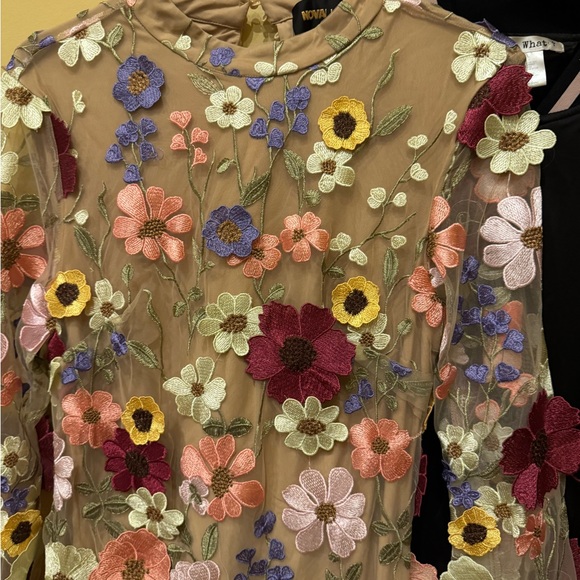 Fashion Nova Multicolor Floral Embroidered Dress - Picture 4 of 11